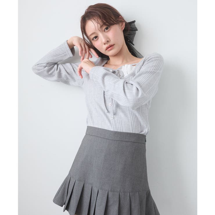 パールチュールリボンバレッタ | MAJESTIC LEGON  | 詳細画像6 