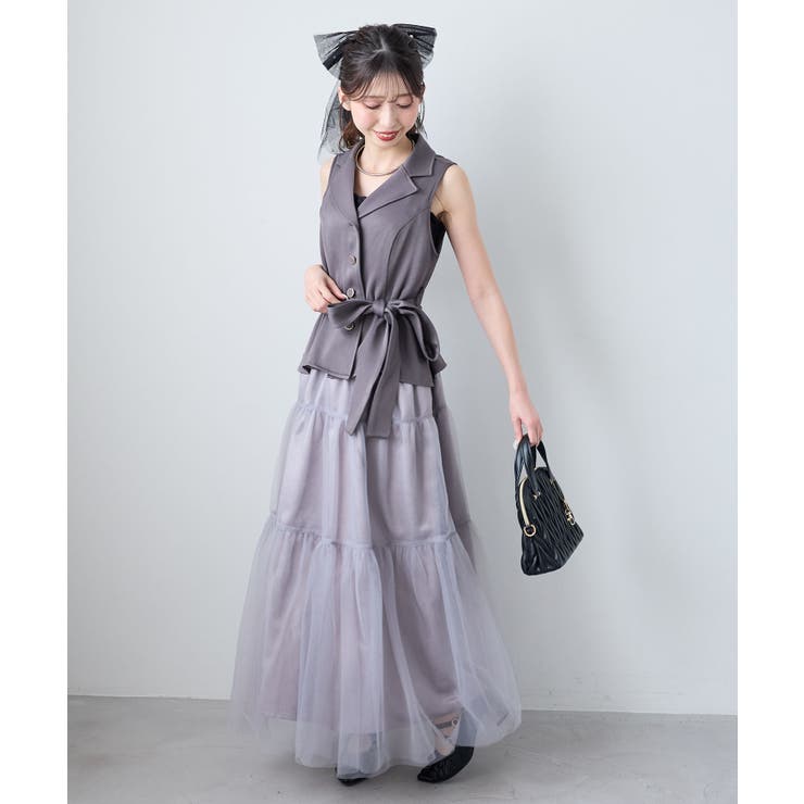 パールチュールリボンバレッタ | MAJESTIC LEGON  | 詳細画像9 