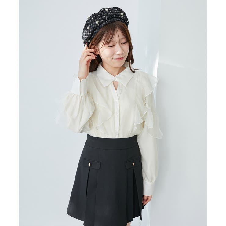 パール×リボンツイードベレー帽 | MAJESTIC LEGON  | 詳細画像5 