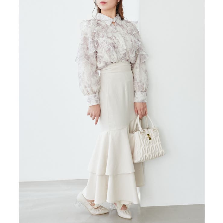 襟付きエアリーフリルブラウス | MAJESTIC LEGON  | 詳細画像16 