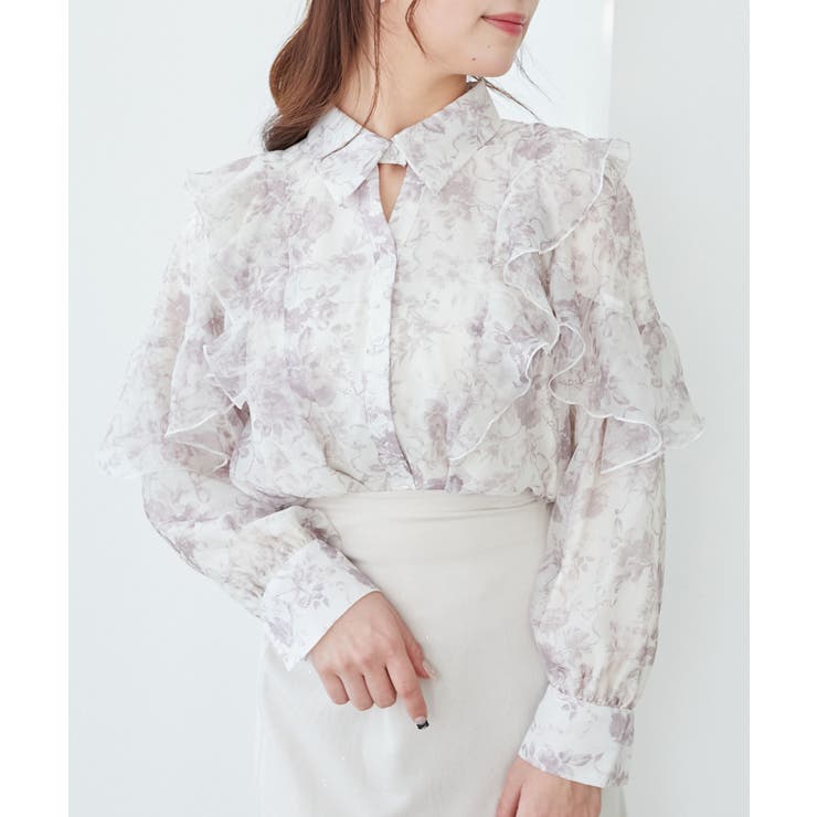 襟付きエアリーフリルブラウス | MAJESTIC LEGON  | 詳細画像18 