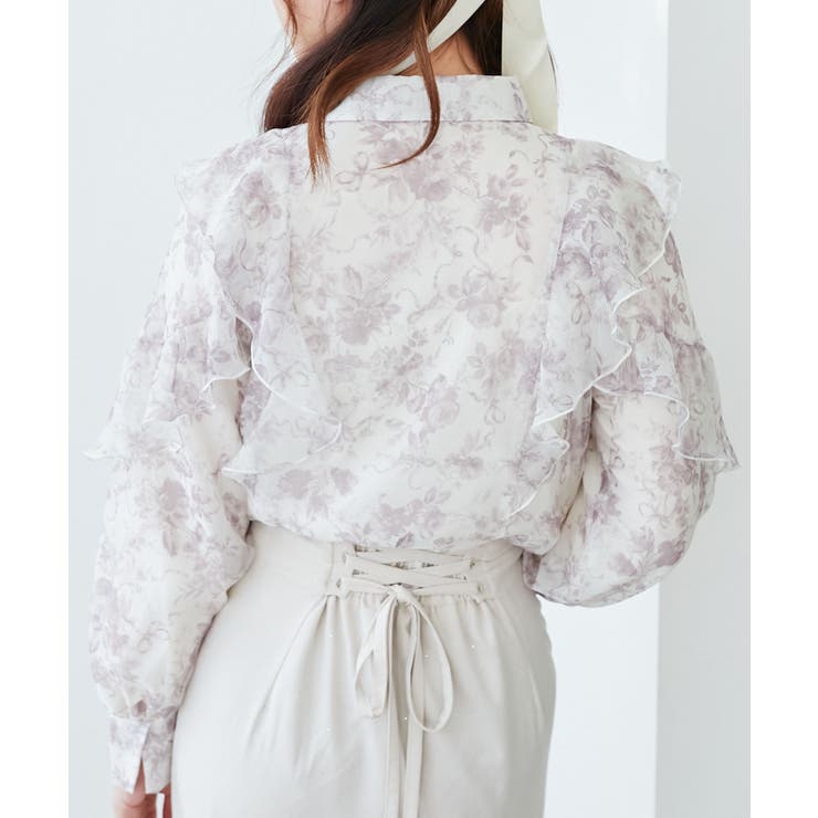 襟付きエアリーフリルブラウス | MAJESTIC LEGON  | 詳細画像20 