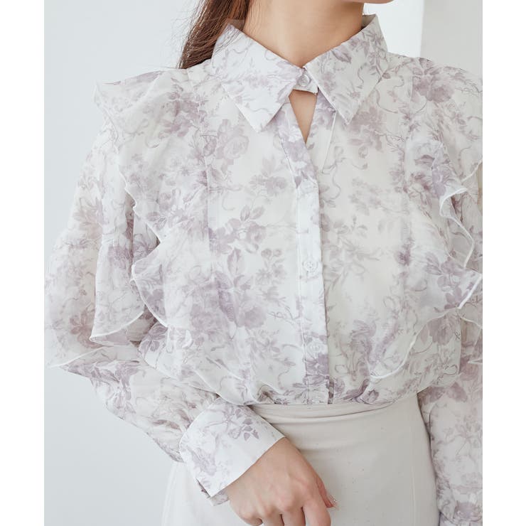 襟付きエアリーフリルブラウス | MAJESTIC LEGON  | 詳細画像21 