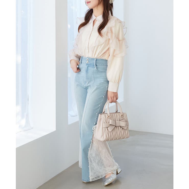 襟付きエアリーフリルブラウス | MAJESTIC LEGON  | 詳細画像36 