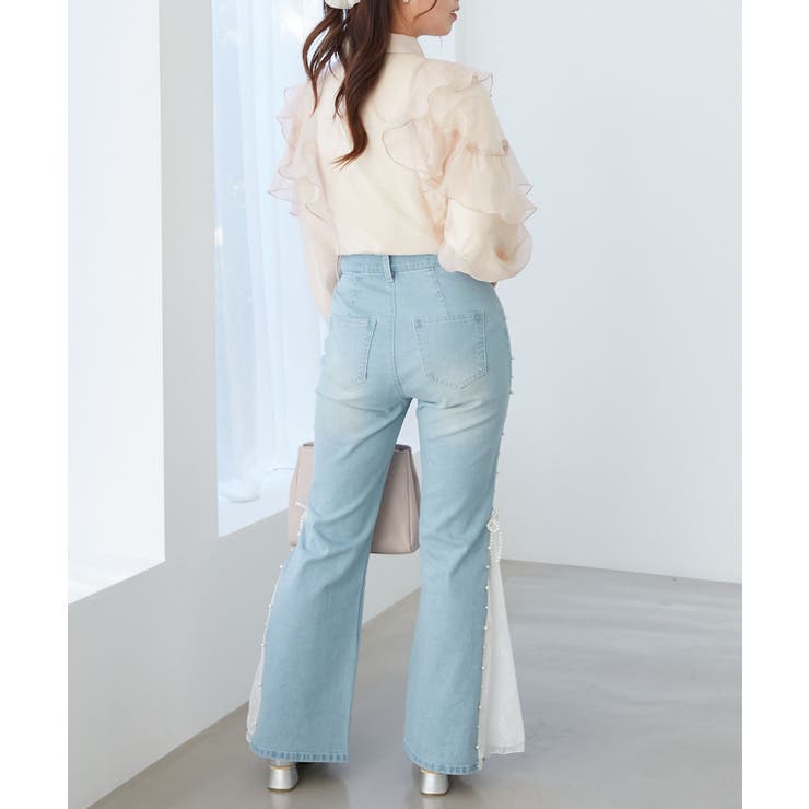 襟付きエアリーフリルブラウス | MAJESTIC LEGON  | 詳細画像37 