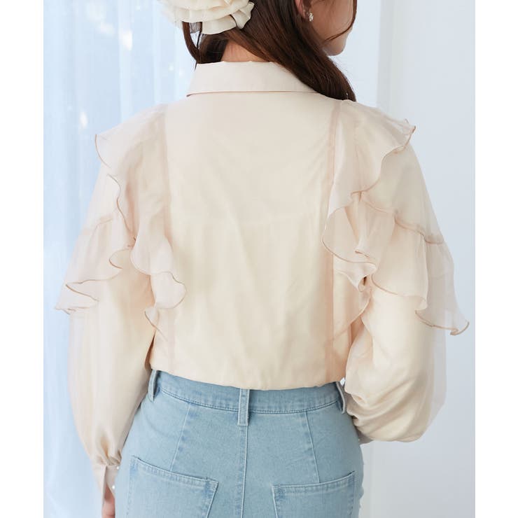 襟付きエアリーフリルブラウス | MAJESTIC LEGON  | 詳細画像40 