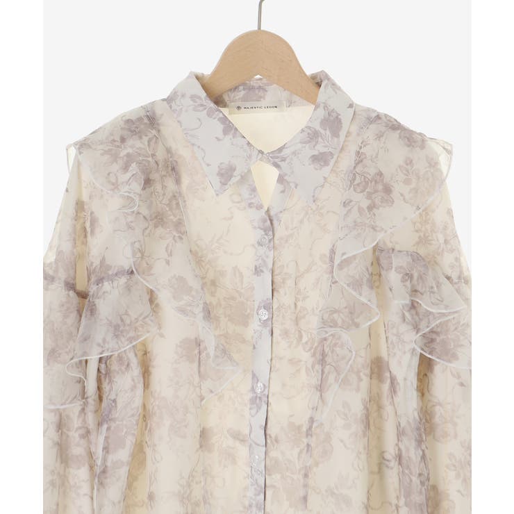 襟付きエアリーフリルブラウス | MAJESTIC LEGON  | 詳細画像48 