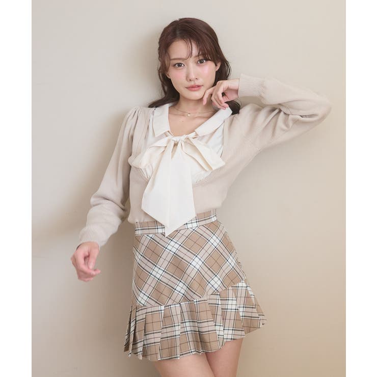 アソートヘムプリーツミニスカパン | MAJESTIC LEGON  | 詳細画像4 