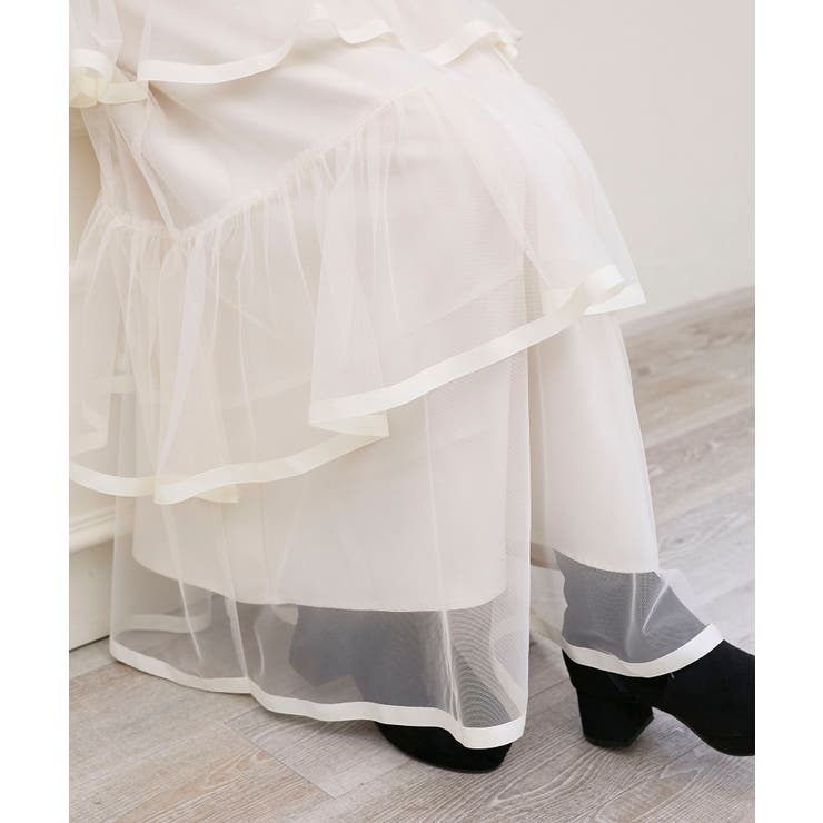 バックレースアップチュールスカート | MAJESTIC LEGON  | 詳細画像10 