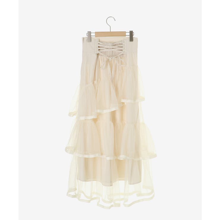 バックレースアップチュールスカート | MAJESTIC LEGON  | 詳細画像29 