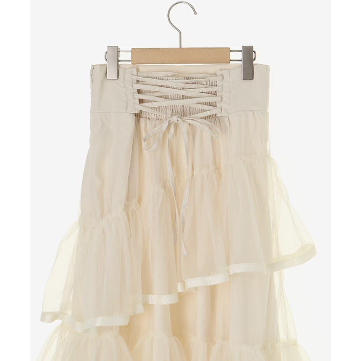 バックレースアップチュールスカート | MAJESTIC LEGON  | 詳細画像31 