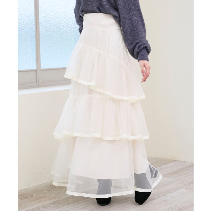 バックレースアップチュールスカート | MAJESTIC LEGON  | 詳細画像8 