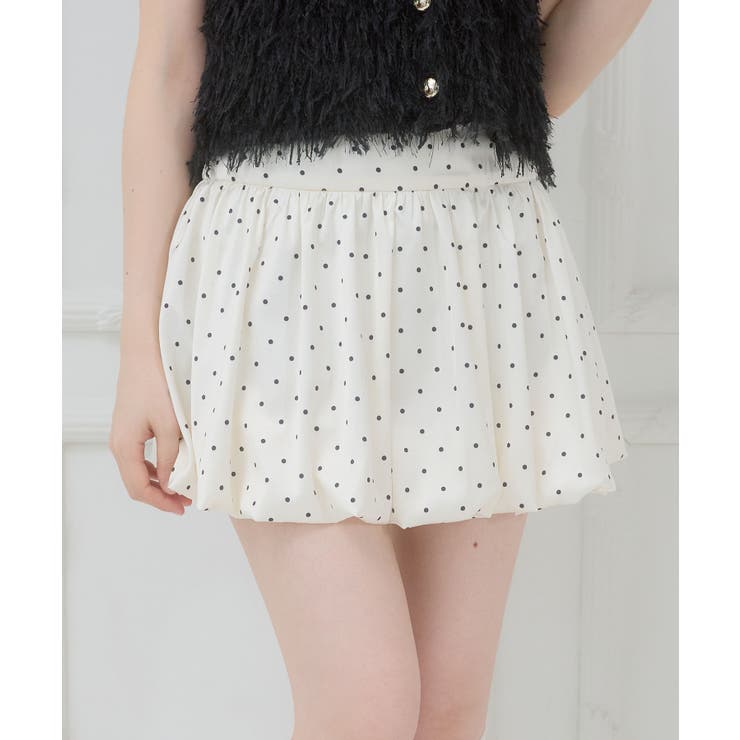 アイボリー柄 | バルーンミニスカパン | MAJESTIC LEGON 