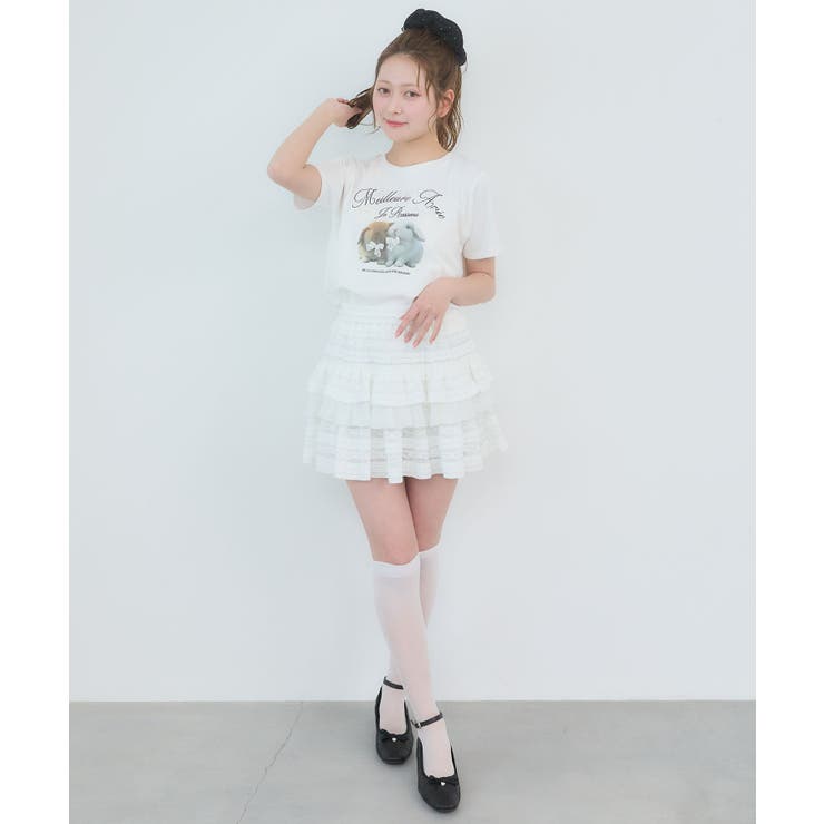 レースフリルティアードミニスカパン | MAJESTIC LEGON  | 詳細画像2 