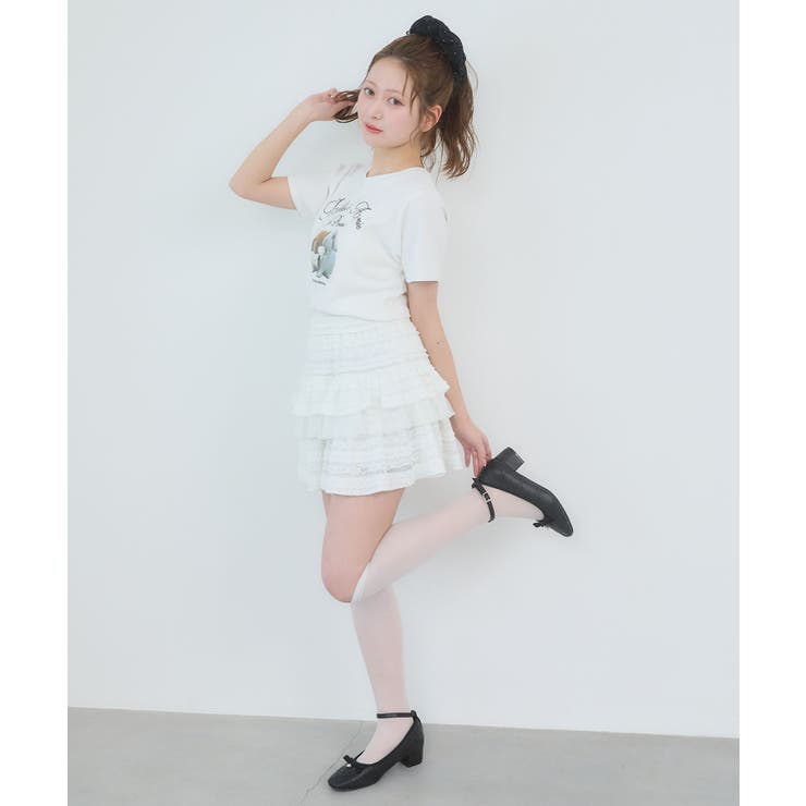 レースフリルティアードミニスカパン | MAJESTIC LEGON  | 詳細画像3 