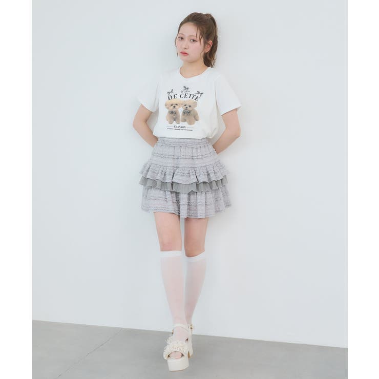 レースフリルティアードミニスカパン | MAJESTIC LEGON  | 詳細画像7 