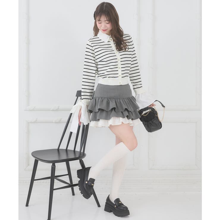 異素材ティアードミニスカパン | MAJESTIC LEGON  | 詳細画像10 