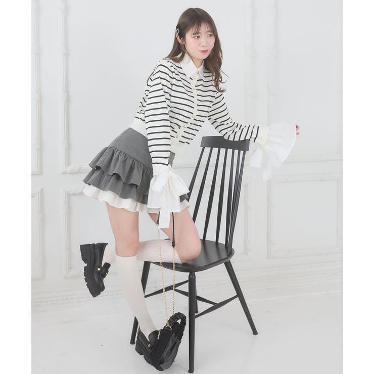 異素材ティアードミニスカパン | MAJESTIC LEGON  | 詳細画像11 