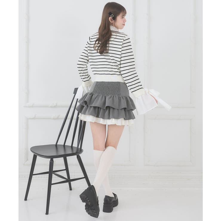 異素材ティアードミニスカパン | MAJESTIC LEGON  | 詳細画像12 