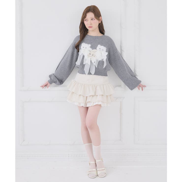 異素材ティアードミニスカパン | MAJESTIC LEGON  | 詳細画像2 