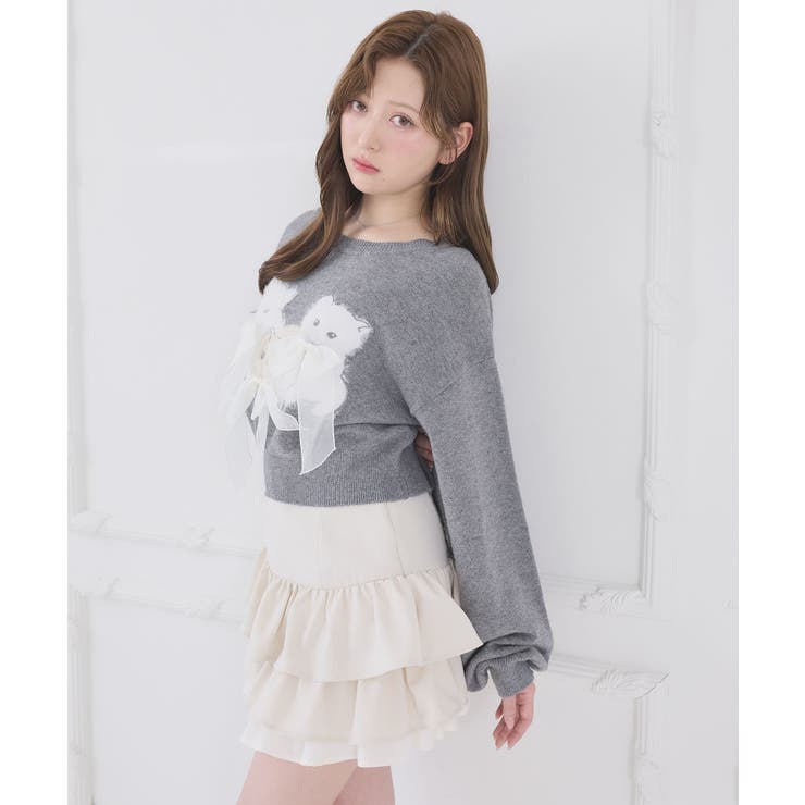 異素材ティアードミニスカパン | MAJESTIC LEGON  | 詳細画像4 