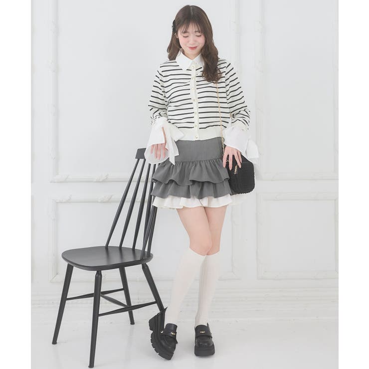 異素材ティアードミニスカパン | MAJESTIC LEGON  | 詳細画像9 