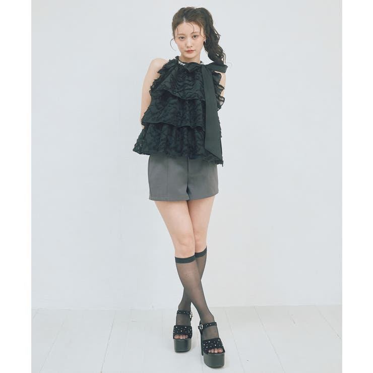 グレー | ベルトセットハイウエストショートパンツ | MAJESTIC LEGON 
