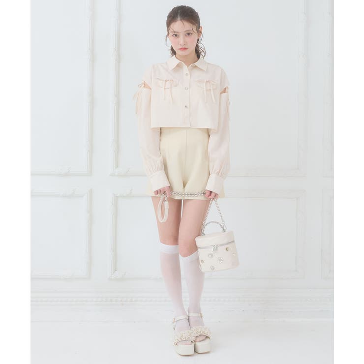 ハイウエストショートパンツ | MAJESTIC LEGON  | 詳細画像2 