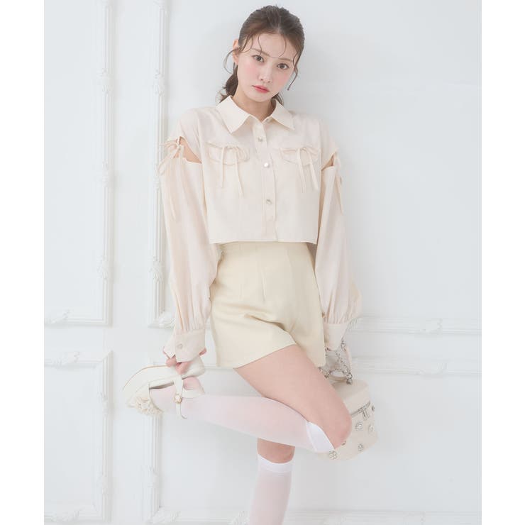 ハイウエストショートパンツ | MAJESTIC LEGON  | 詳細画像7 