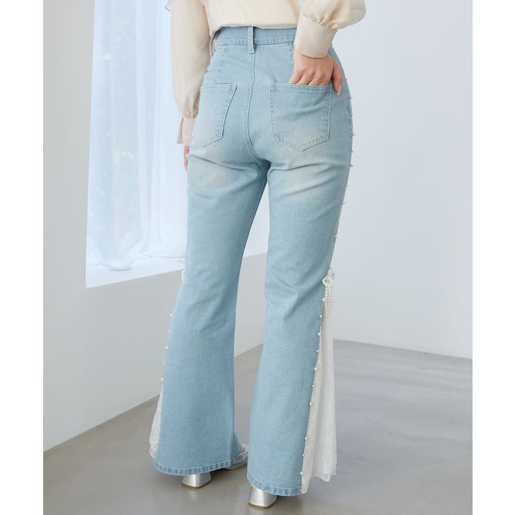 パール×レーススリットデニム | MAJESTIC LEGON  | 詳細画像11 