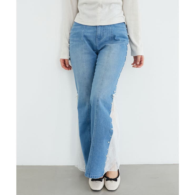 パール×レーススリットデニム | MAJESTIC LEGON  | 詳細画像18 