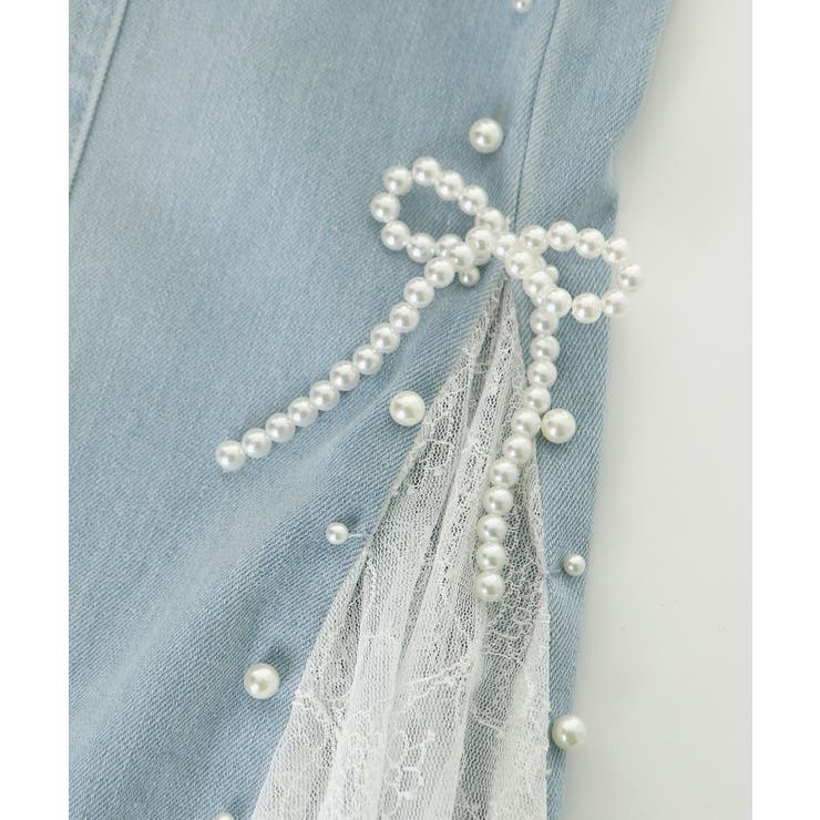 パール×レーススリットデニム | MAJESTIC LEGON  | 詳細画像31 