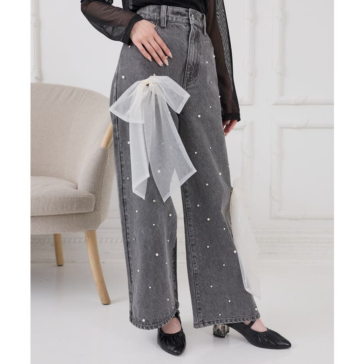 リボンブローチセットキラキラデニム | MAJESTIC LEGON  | 詳細画像10 