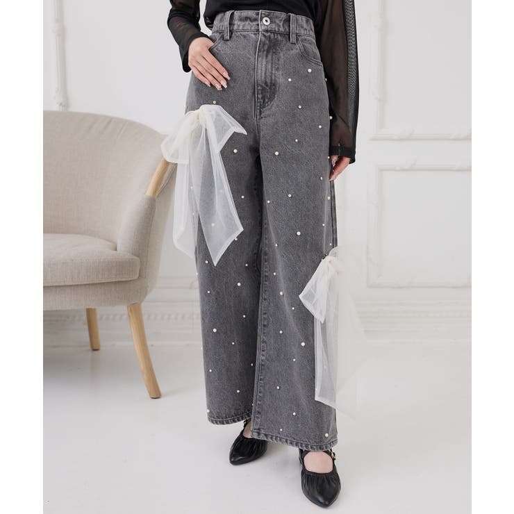 リボンブローチセットキラキラデニム | MAJESTIC LEGON  | 詳細画像9 