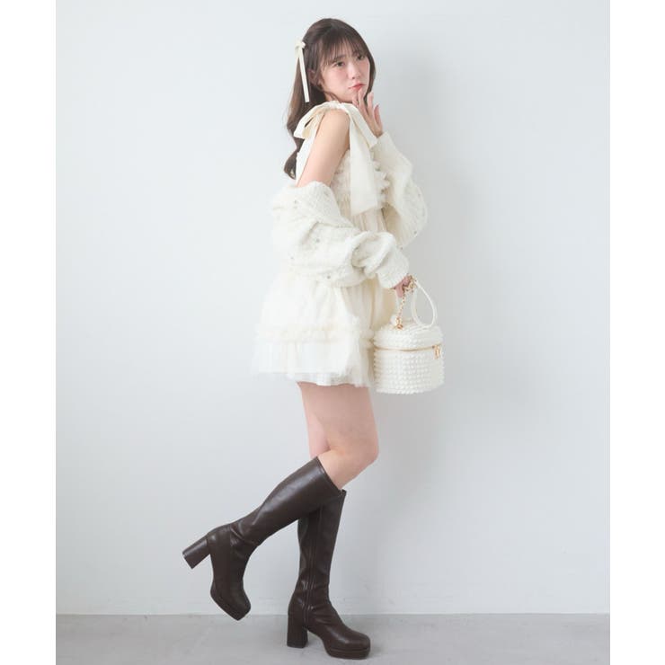 ∞フリルチュールミニワンピース | MAJESTIC LEGON  | 詳細画像11 