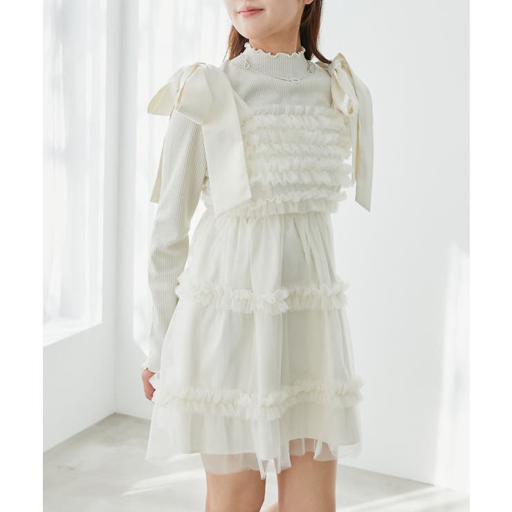 ∞フリルチュールミニワンピース | MAJESTIC LEGON  | 詳細画像17 