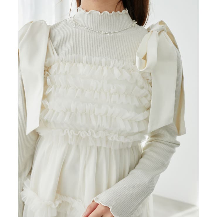 ∞フリルチュールミニワンピース | MAJESTIC LEGON  | 詳細画像19 