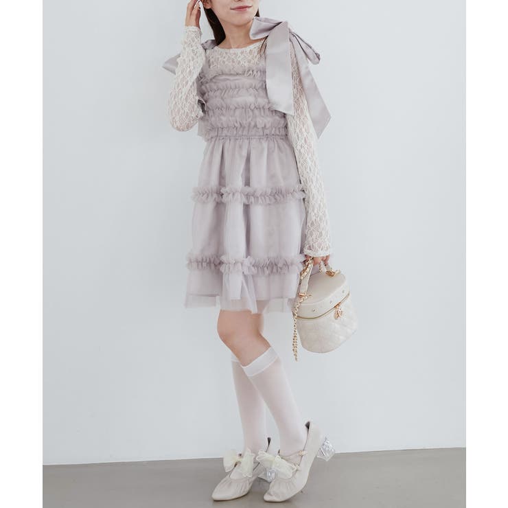 ∞フリルチュールミニワンピース | MAJESTIC LEGON  | 詳細画像22 