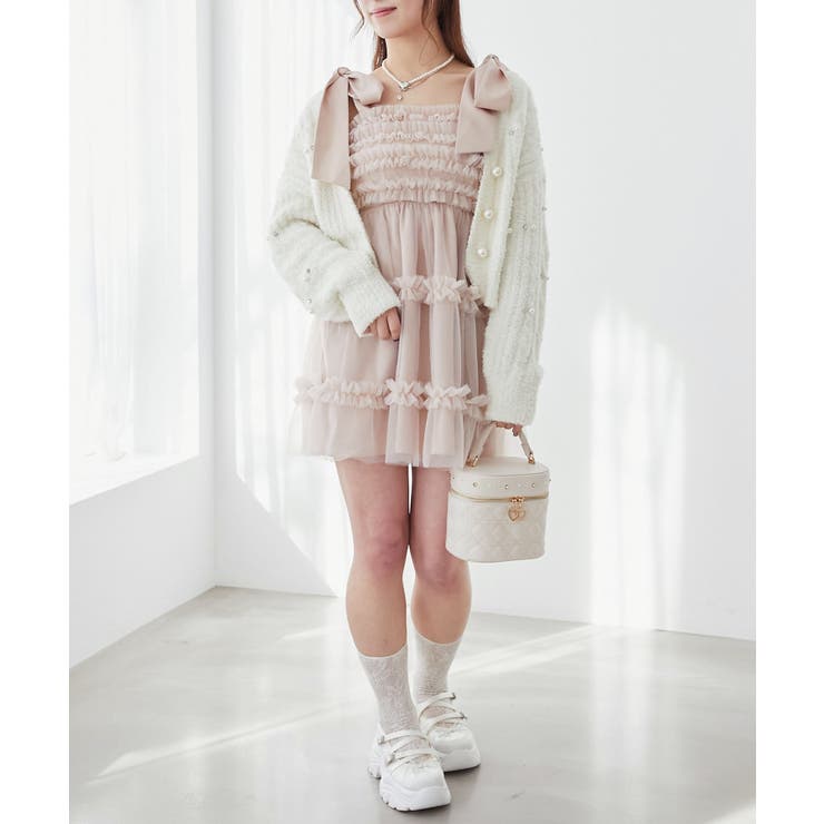 ∞フリルチュールミニワンピース | MAJESTIC LEGON  | 詳細画像29 