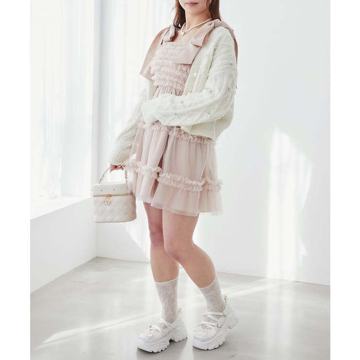 ∞フリルチュールミニワンピース | MAJESTIC LEGON  | 詳細画像30 