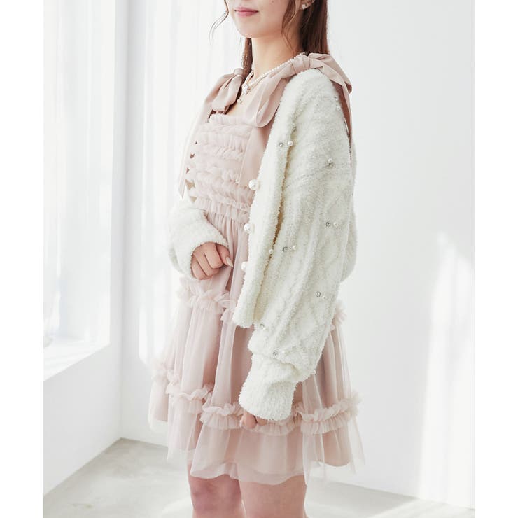 ∞フリルチュールミニワンピース | MAJESTIC LEGON  | 詳細画像33 