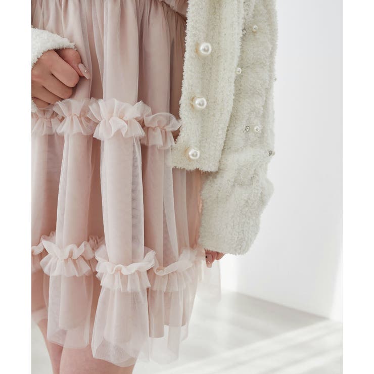 ∞フリルチュールミニワンピース | MAJESTIC LEGON  | 詳細画像35 