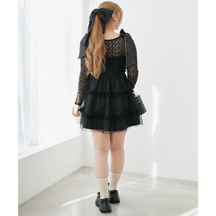 ∞フリルチュールミニワンピース | MAJESTIC LEGON  | 詳細画像39 