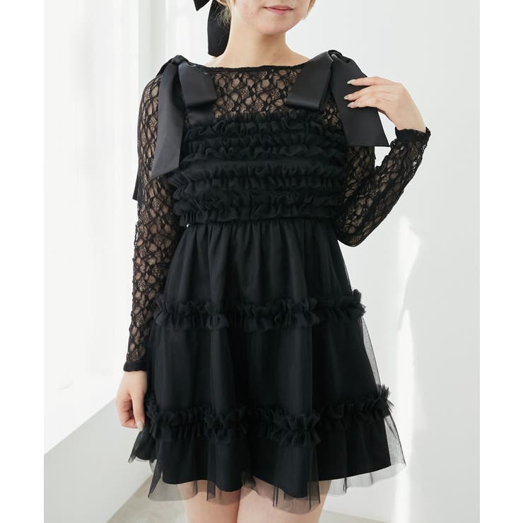 ∞フリルチュールミニワンピース | MAJESTIC LEGON  | 詳細画像40 