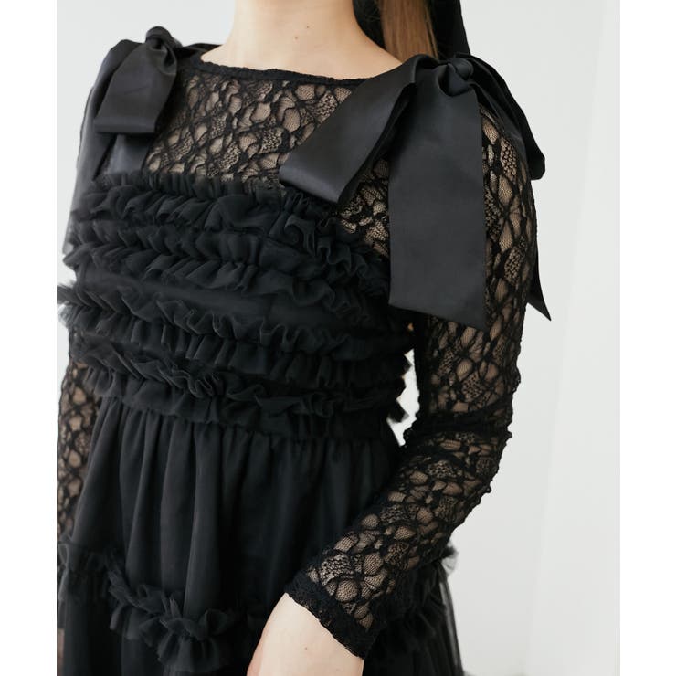 ∞フリルチュールミニワンピース | MAJESTIC LEGON  | 詳細画像43 