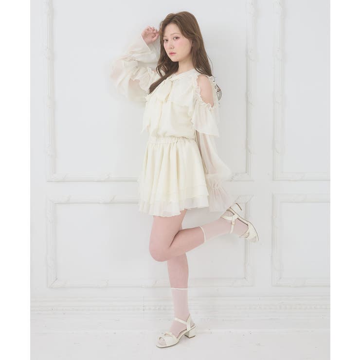 アメスリフリルリボンミニワンピース | MAJESTIC LEGON  | 詳細画像2 