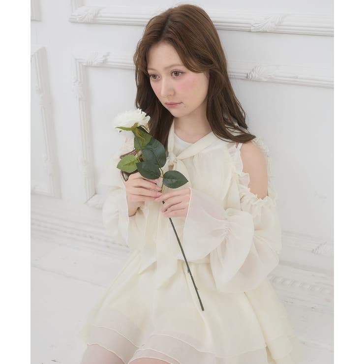 アメスリフリルリボンミニワンピース | MAJESTIC LEGON  | 詳細画像7 