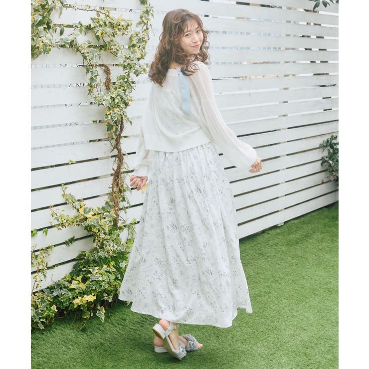 リボンショルダーフラワーワンピース | MAJESTIC LEGON  | 詳細画像5 