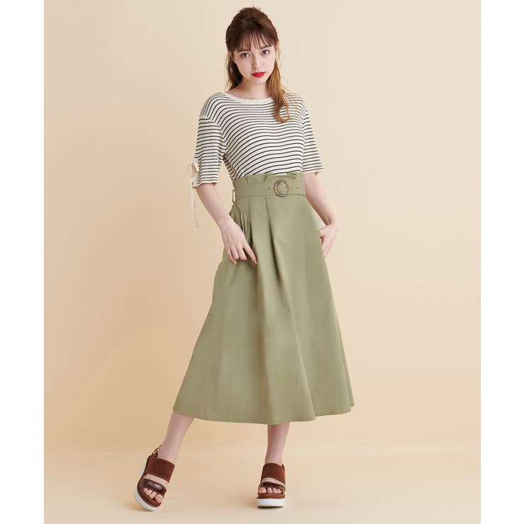 カーキグリーン | バックポイントスカート | MAJESTIC LEGON 