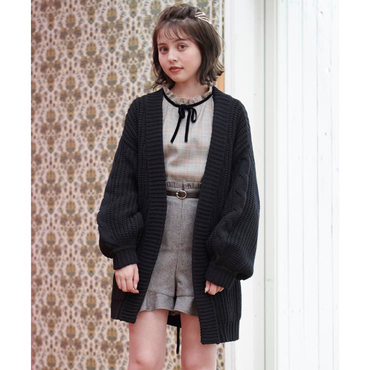 袖ケーブルざっくりカーデ 品番 Ctyw Majestic Legon マジェスティックレゴン のレディースファッション通販 Shoplist ショップリスト